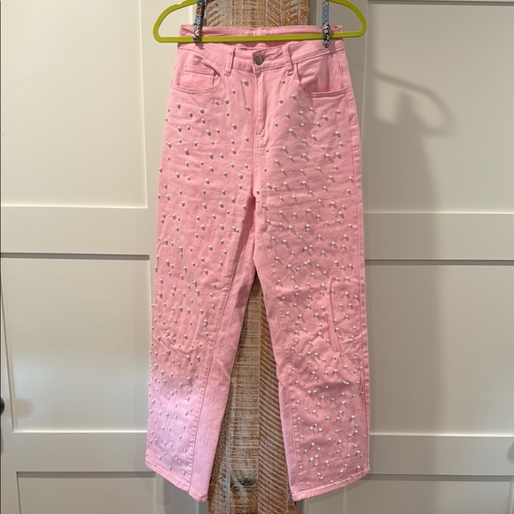 Women's Pink Jeans - Picture 5 of 7